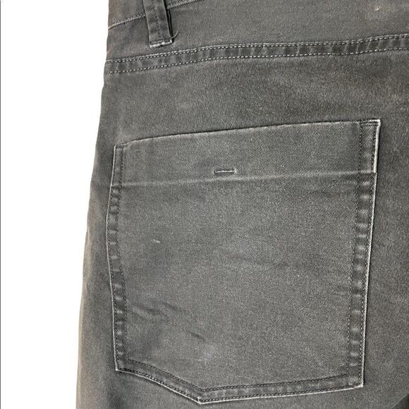 Men's Straight Cut Dark Gray Theory 5 Pocket Pants Size 30 Good  Condition - Picture 4 of 6